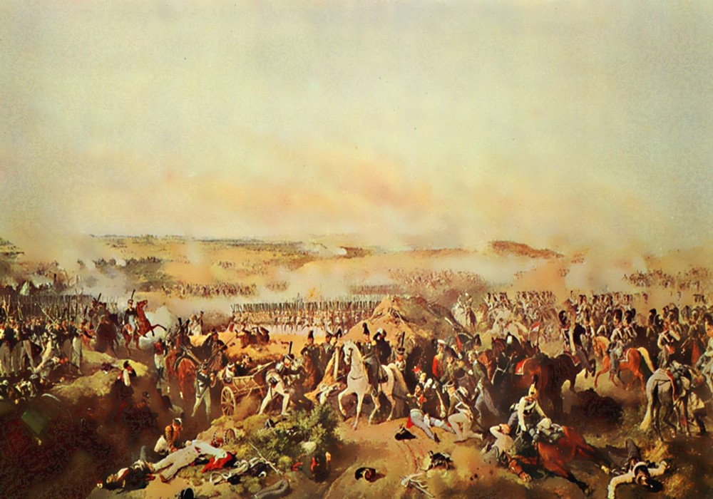 Сражение под Бородино 26 августа 1812 г. Художник П.Гесс, 1843 г.